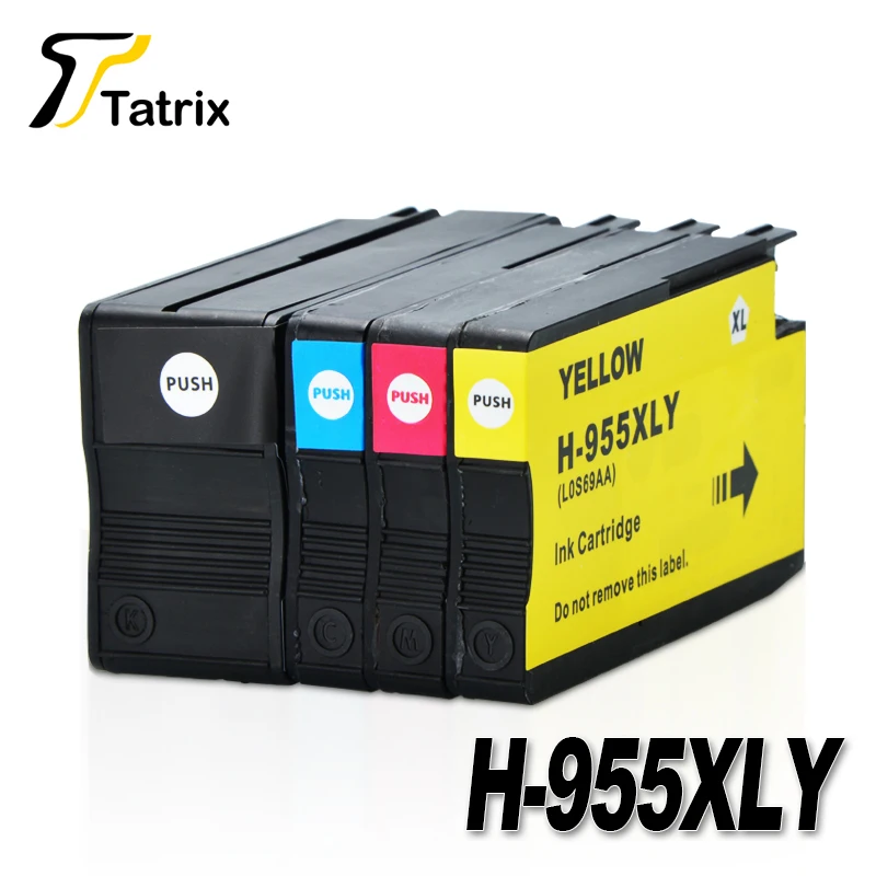 Титрица для HP955 955XL для HP955XL, 4-цветный картридж для HP OfficeJet Pro 7740 8210 8216 8710 8715 8716 8717 8720 8725 8727