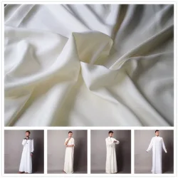 【Promotion】Boski Silk Fabric 10 Pond 100% Pure Mulberry Silk Luxury Muslim Kimono Abaya High Density Non-Fade Material