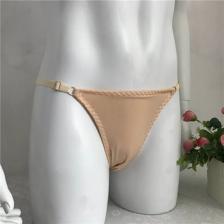 2018 new men\'s thong adjustable smooth thin belt sexy U convex design low waist thong sissy panties jockstrap gay underwear