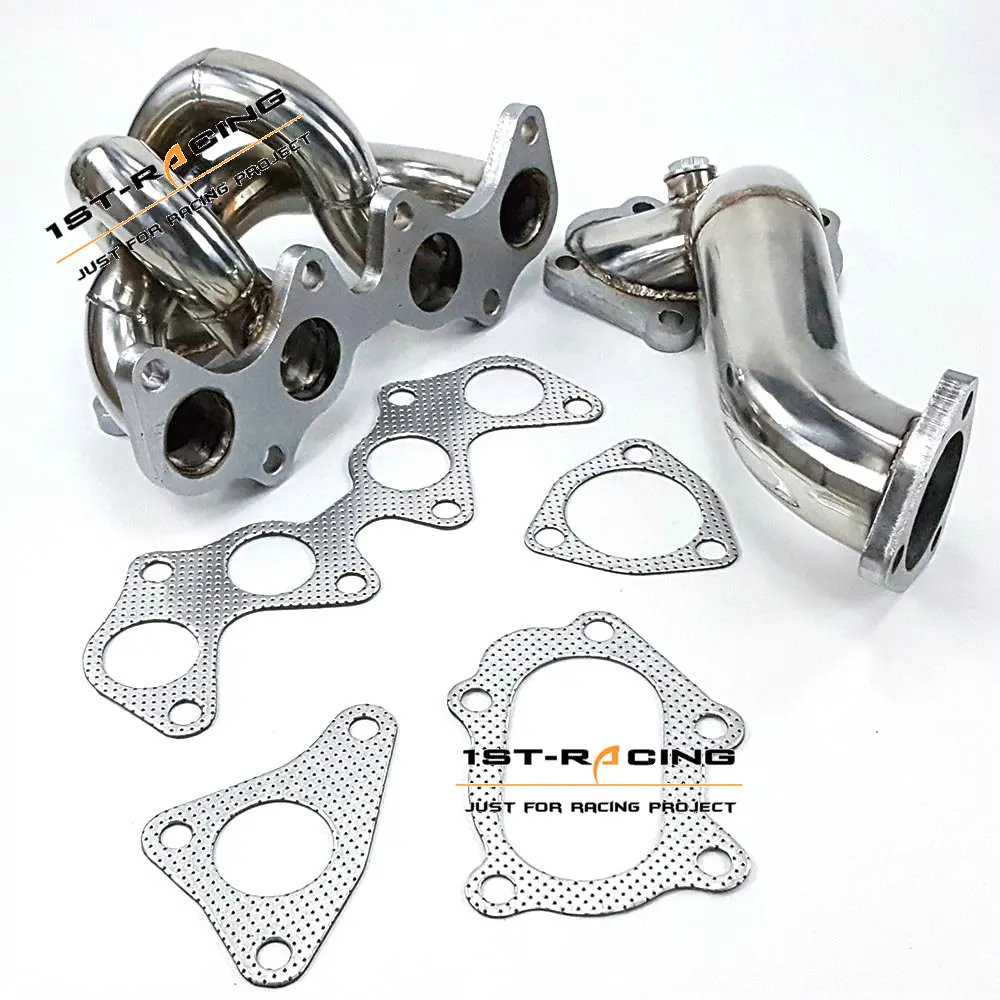 Turbo Manifold Header TD04 Flange +downpipe for 96-99 Starlet EP82 EP91 4E-FTE NEW