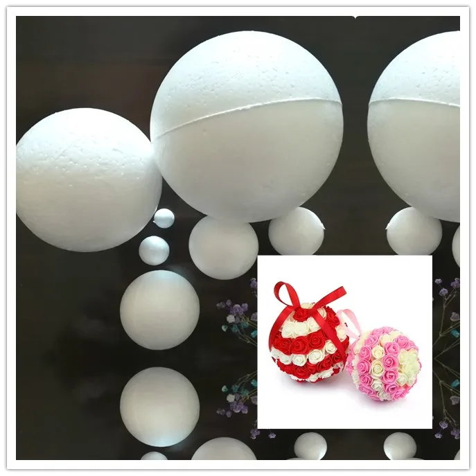 1/2/4/5/6/7/8/9/10/12/15/18/20cm white Modelling foam balls Polystyrene Styrofoam balls Christmas craft balls