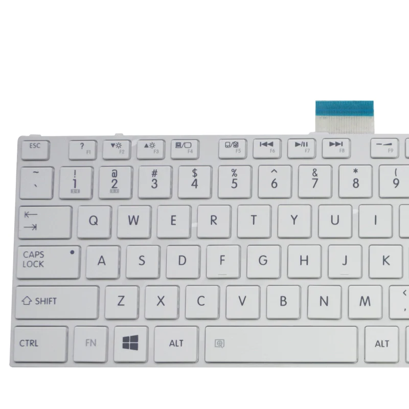 SSEA New US Keyboard White For Toshiba Satellite L850 L850D L855 L875 C850 C855D C850D C855 C870 C870D C875 C875D Laptop