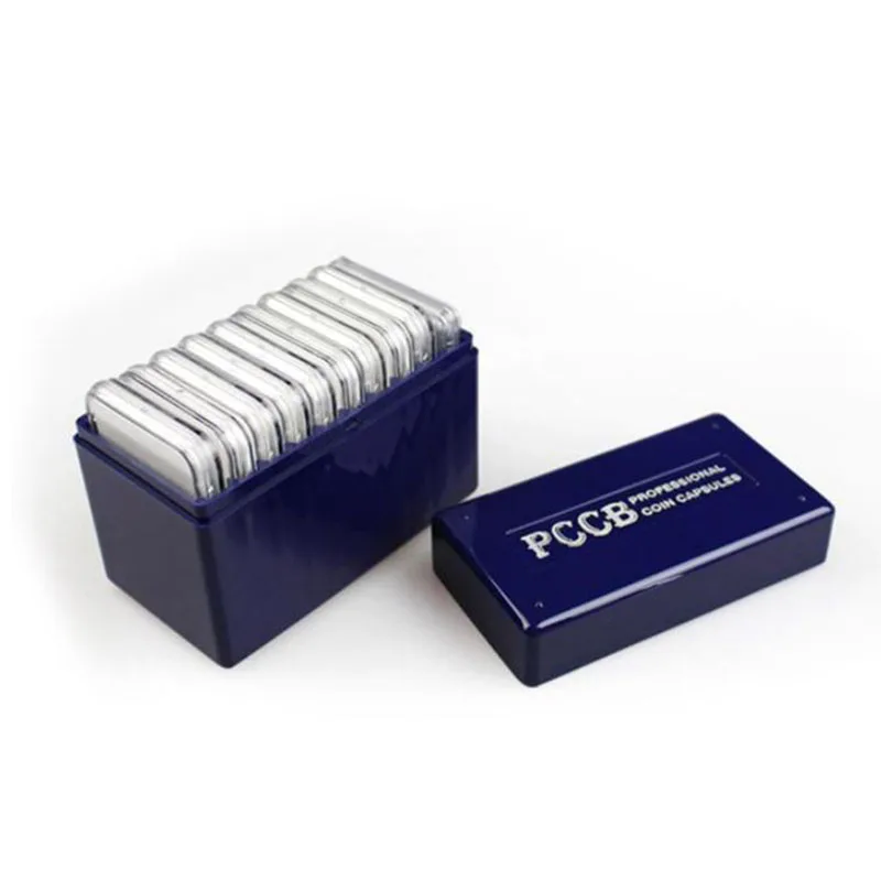 804216 large one PCCB  Certified Coin Slab Storage box For 10coins slab White color