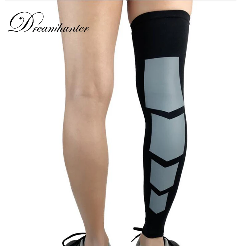 1PC Long knee protector basketball Breathable compression leggings knee brace Leg Sleeve Protector Calf Support Elastic dizlik