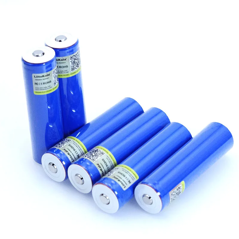 Liitokala 18650 3.7v 2000ma bateria de lítio recarregável luz lanterna baterias led luz bateria + apontou