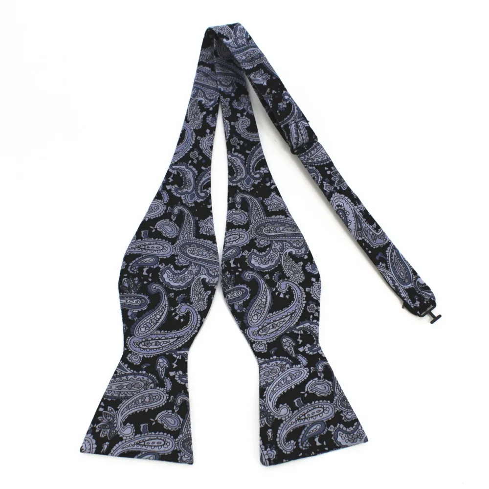 RBOCOTT-Laços auto-amarrados para homens, 100% algodão, gravata borboleta vintage estampada, floral e Paisley