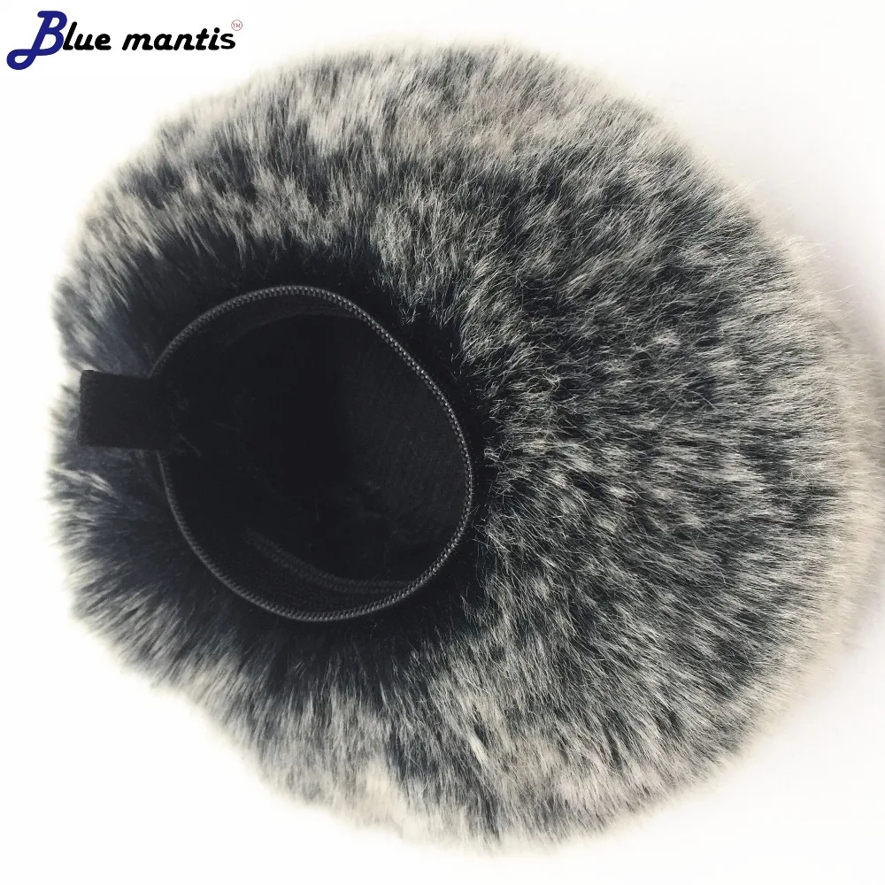 Dead Cat Outdoor Microphone Cover Artifical Fur Wind Muff Windshield For Zoom H1 H1N Windproof Muffler Windscreen  Blue Mantis