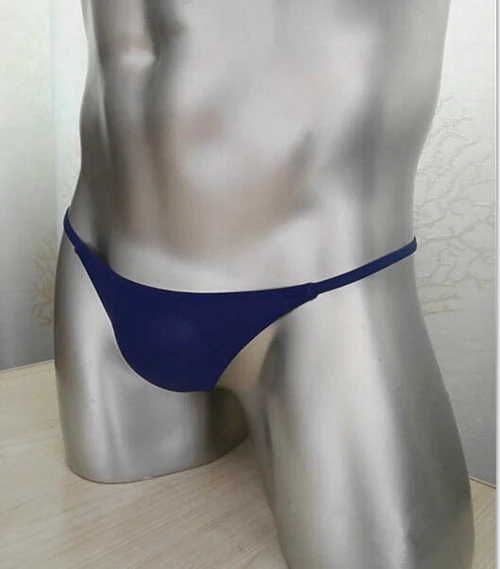 

Men G-Strings thongs Underwear Men's Silky Thong Underwears gay man underwear boys T-back underpants