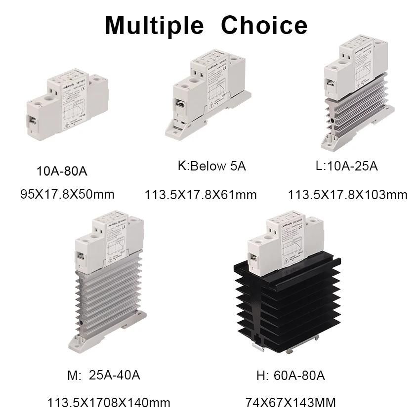 TRA48D40 Mini Intelligent Automation SSR Solid State Relay 40A DC AC Output 42-480VAC Input 5V 12V 24V 32VDC Voltage Relay Board
