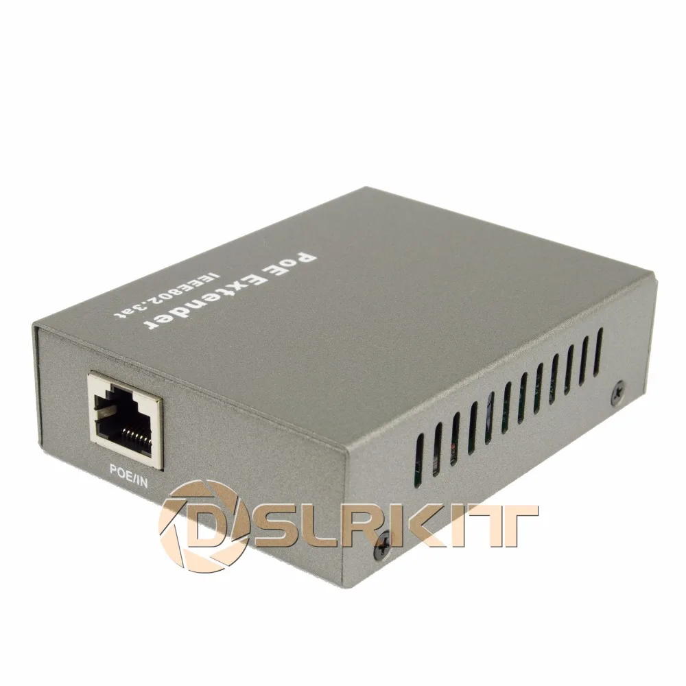 

DSLRKIT Gigabit PoE Extender 100-400meter 802.3at Power over Ethernet Repeater 1000Mbps