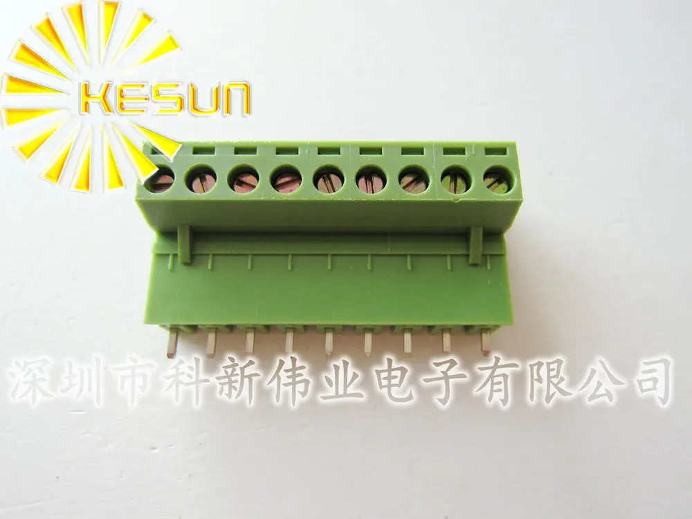 100PCS 2EDG-5.08-9P + 2EDGV-5.08-9P  2EDG 2EDGV 9Pin 5.08mm Straight Pin Plug-in Screw Terminal Block  ROHS