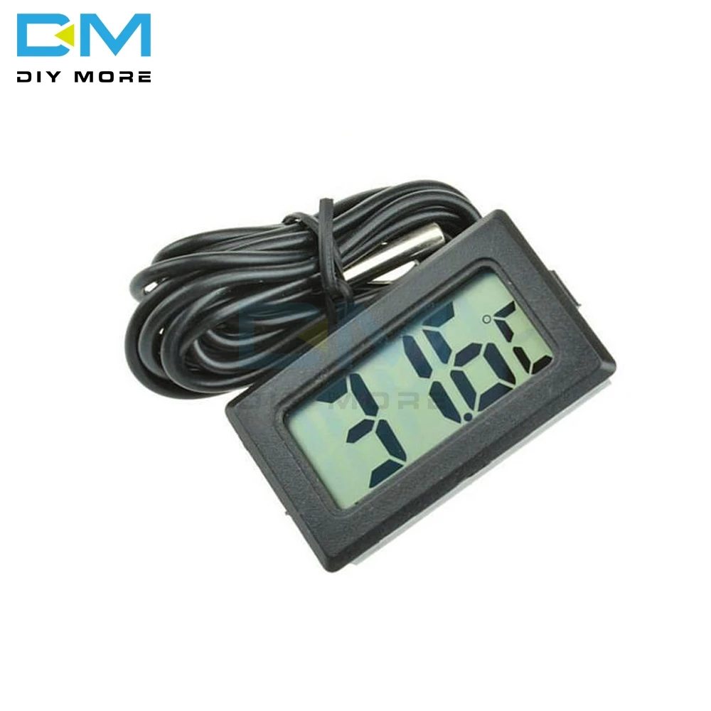1M 3M 5M Mini Digital LCD Display Probe Fridge Freezer Thermometer Sensor Thermometer Thermograph For Aquarium Refrigerator Kit