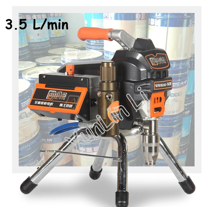 

3.5L Airless Paint Sprayer X8 Professional Airless Spray Gun 23MPA 3500W 220V High Pressure Airless Painting Machine Spraying