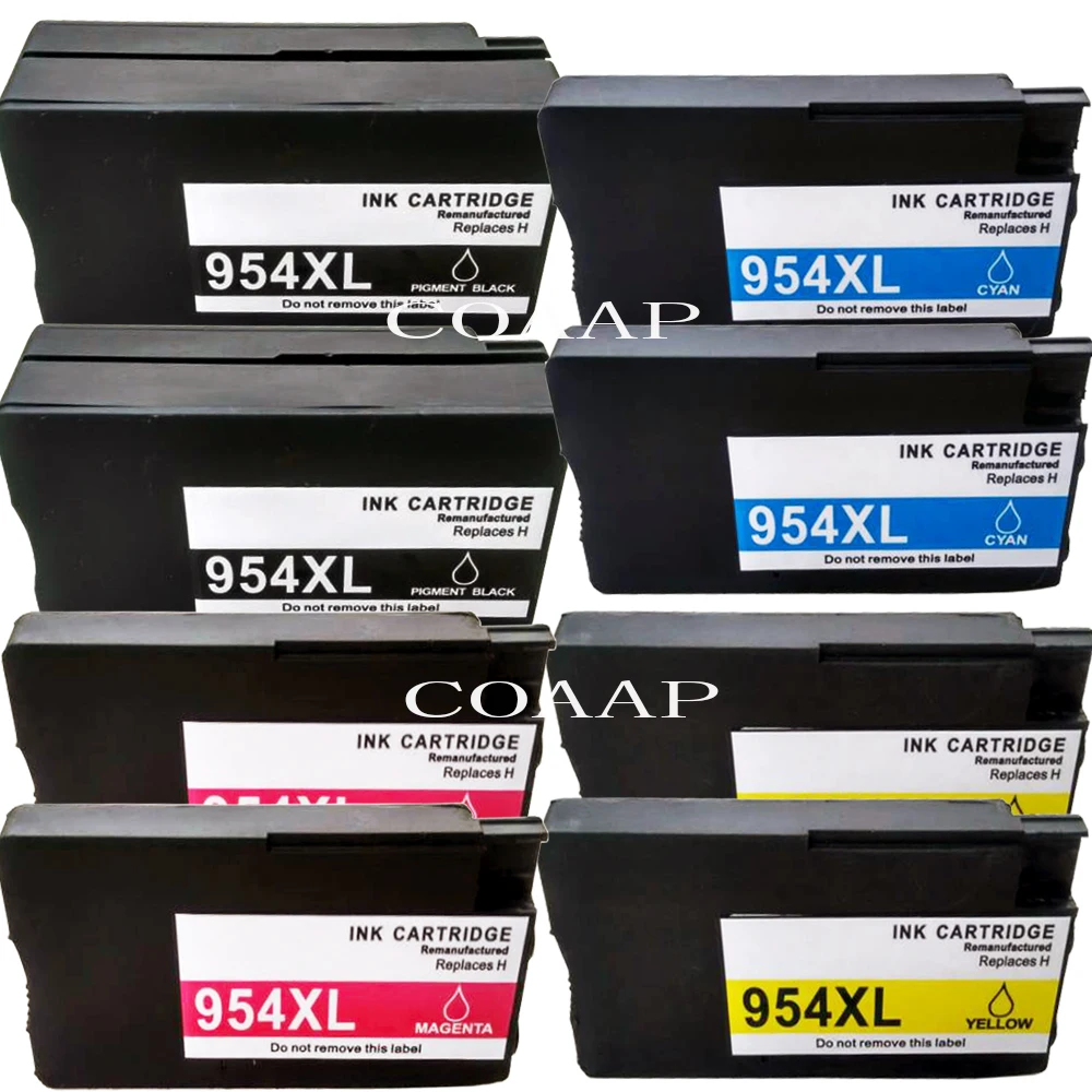 

8 Printer ink cartridge for compatible hp 954xl for OfficeJet Pro 8725 7740 8210 8710 8716 8730 Printer