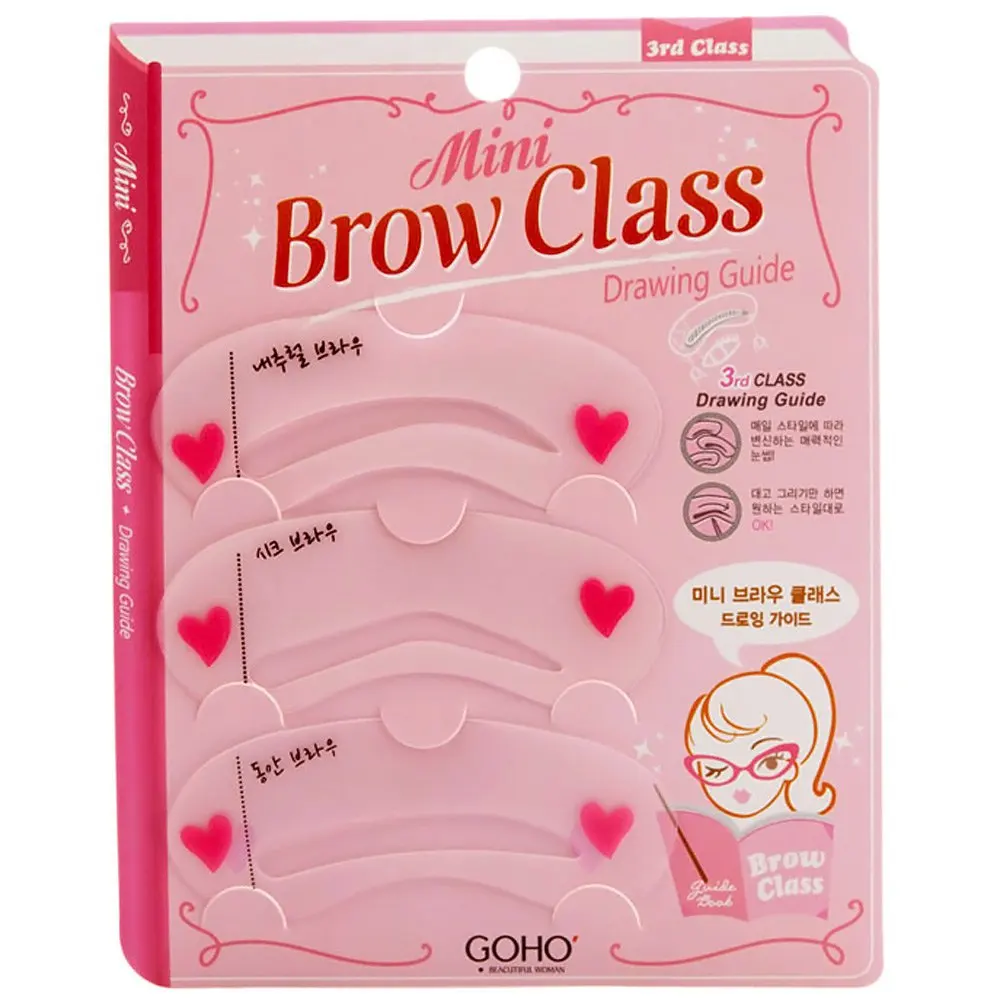 Wholesale Excellent 1000packs Eyebrow Shape 3 Styles Reusable Makeup Eyebrow Drawing Guide Eyebrow Stencil Template Shaping Card