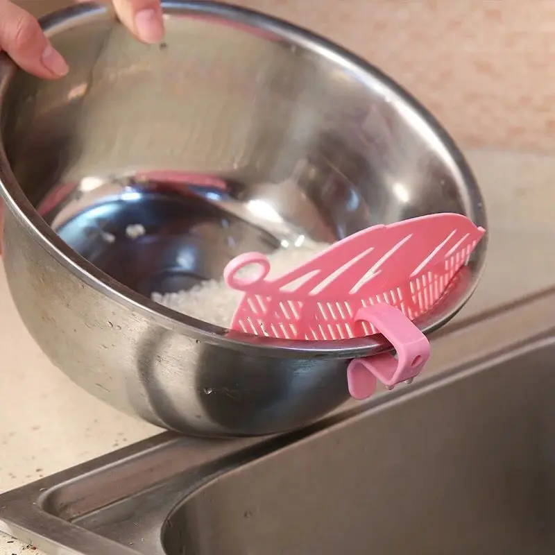 1Pc Leaf Shaped Rice Wash Gadget Noodles Spaghetti Beans Colanders & Strainers Kitchen Fruit&Vegetable Cleaning Tool