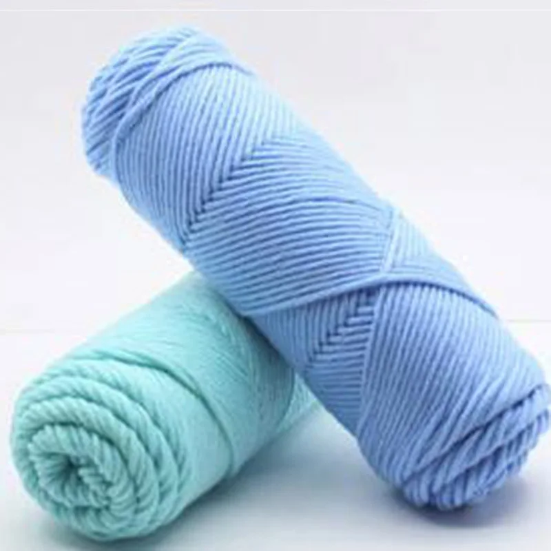 1pcs 60 Color Thick Yarn for Knitting Natural Soft Milk Cotton Yarn Hand Knitting Thread Wool Yarn Lover Scarves Knitting yarn