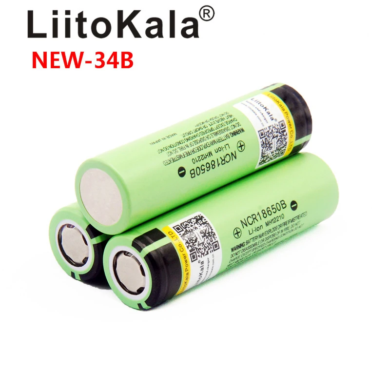 Liitokala 100% oryginalnie 3.7V NCR18650 34B akumulator litowo-jonowy 18650 3400mah bateria