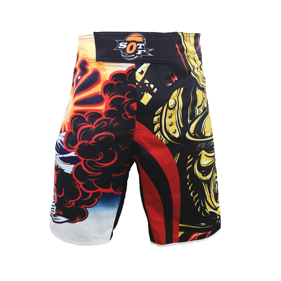 SOTF Mens MMA Shorts Boxing Trunks Bad Boy MMA Kick Boxing Shorts Tiger Muay Thai Pants Fight Shorts kickboxing boxeo pretorian