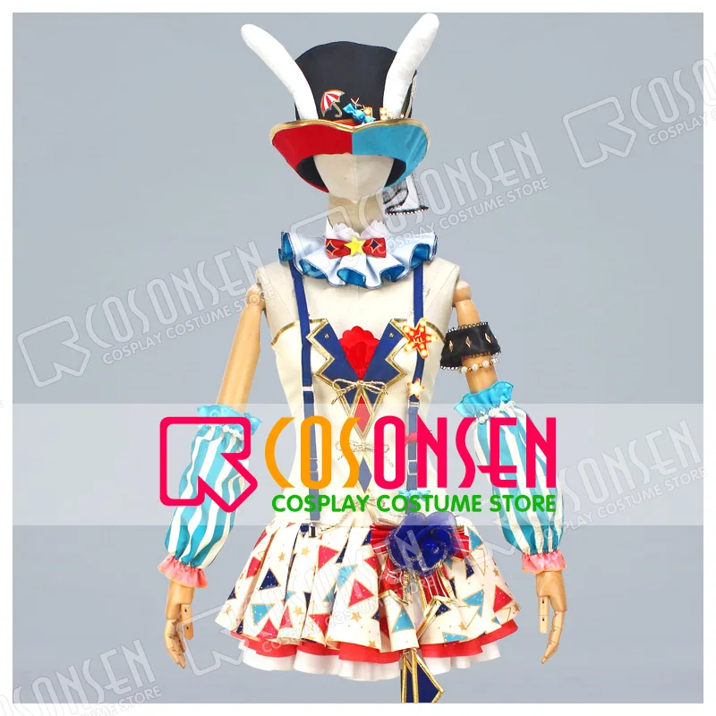 COSPLAYONSEN Love Live!  Circus Ver.After awakening Dress Yazawa Nico Cosplay Costume All Sizes With Hat