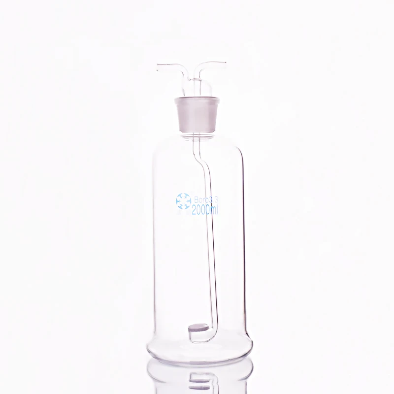 

Sand board gas washing bottle,Capacity 2000ml,Monteggia gas washing bottle with sand plate