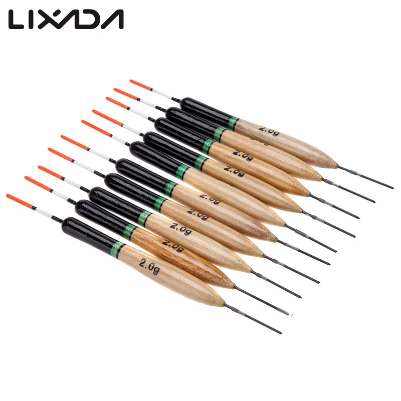 10Pcs/set  Fishing Float Paulownia Wood Fishing Tackle Tool Fish Wooden Floats  boya Bobber Tube Fish Tackle Accessory flotadore