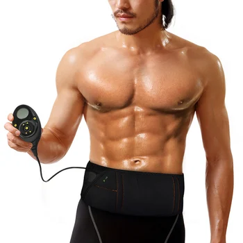 EMS electric abdominal muscle slimming belt lose weight fitness massage swing vibration abdominal muscle waist trainer stimulator