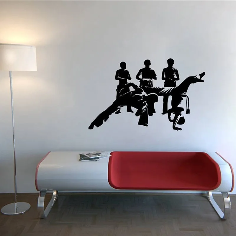 HOT SALE VINYL WALL STICKER MURAL Wall ART Home DECAL CAPOEIRA SPORT MARTIAL ART WALL PAPER