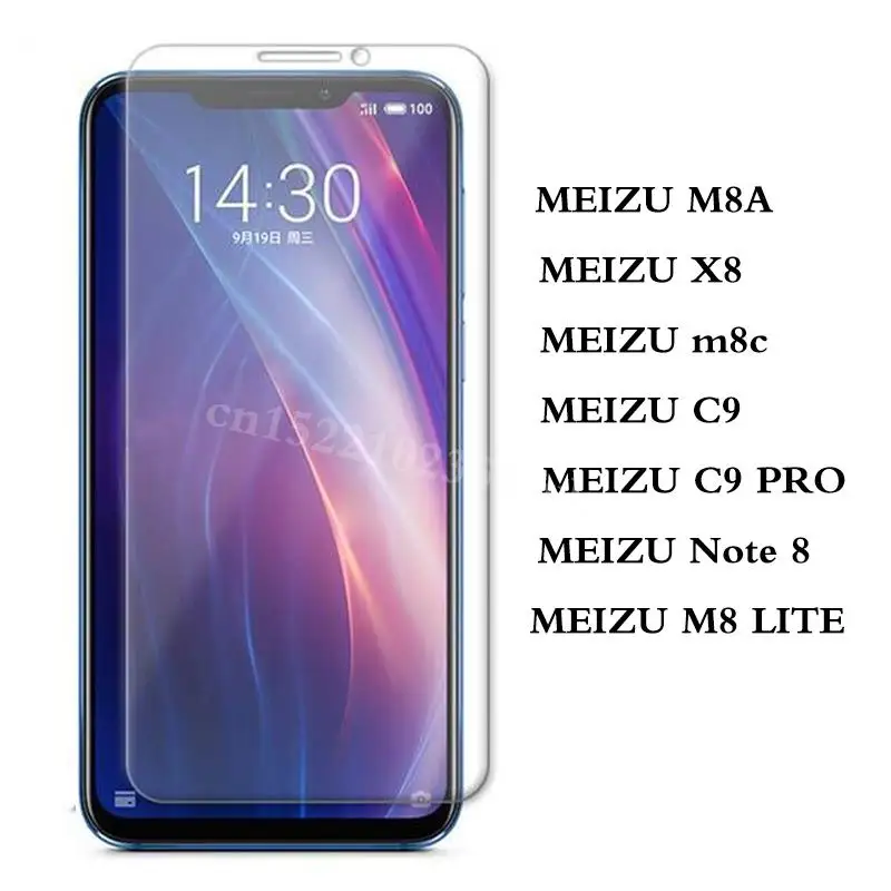 Screen Protector For Meizu X8 Tempered Glass For Meizu MEIZU C9/C9 PRO Note 8 M8/M8 LITE m8c Protective Film Glass