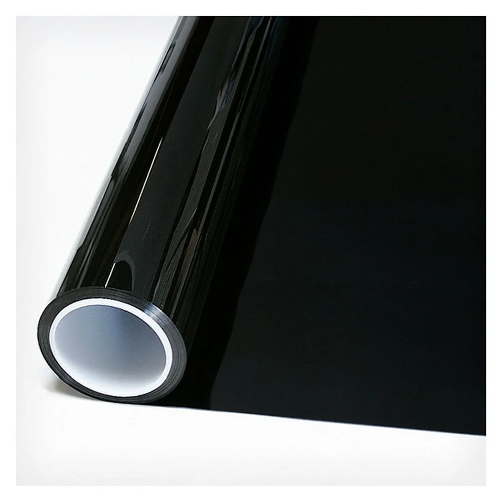 

HOHOFILM Black Window film Blackout Privacy Glass Sticker for Home Office Tint 0%VLT window tint Privacy Roll adhesive Vinyl