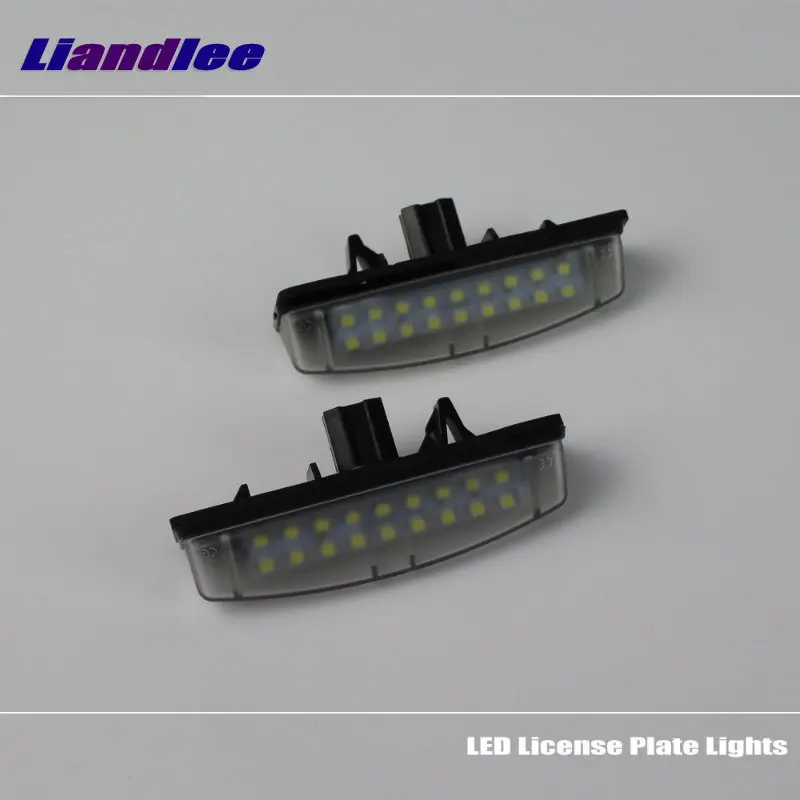 Liandlee Car License Plate Lights For Toyota Avensis Verso 2001-2009 Auto Number Frame Lamp Bulb LED Electronic Accessories