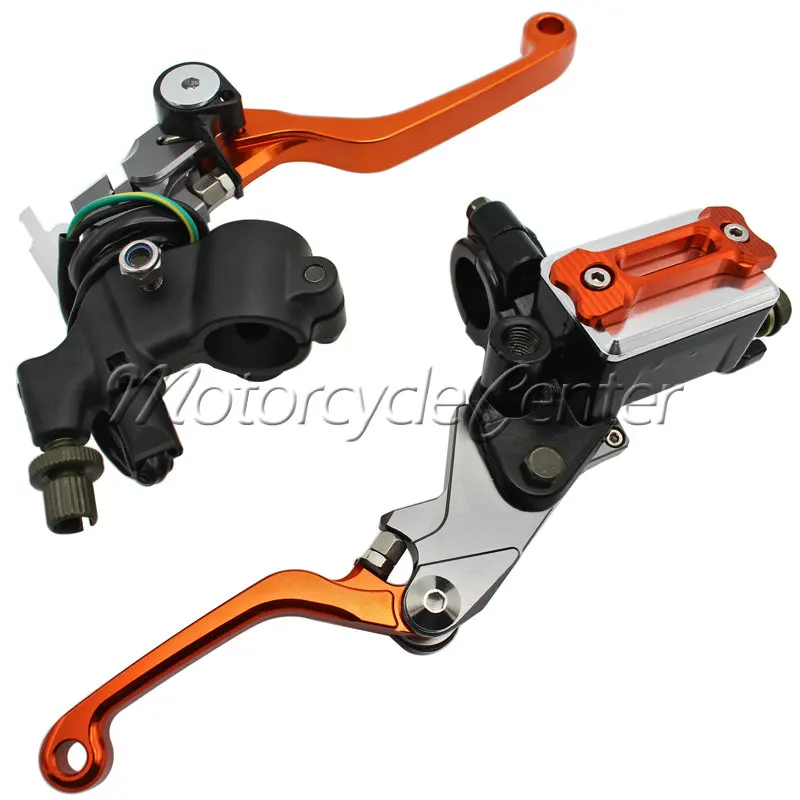 7/8" 22mm Brake Hydraulic Master Cylinder Kit Reservoir Levers For Suzuki RM 85 125 250 RMZ 450 DRZ 400R 400S SM DR250R 250SB