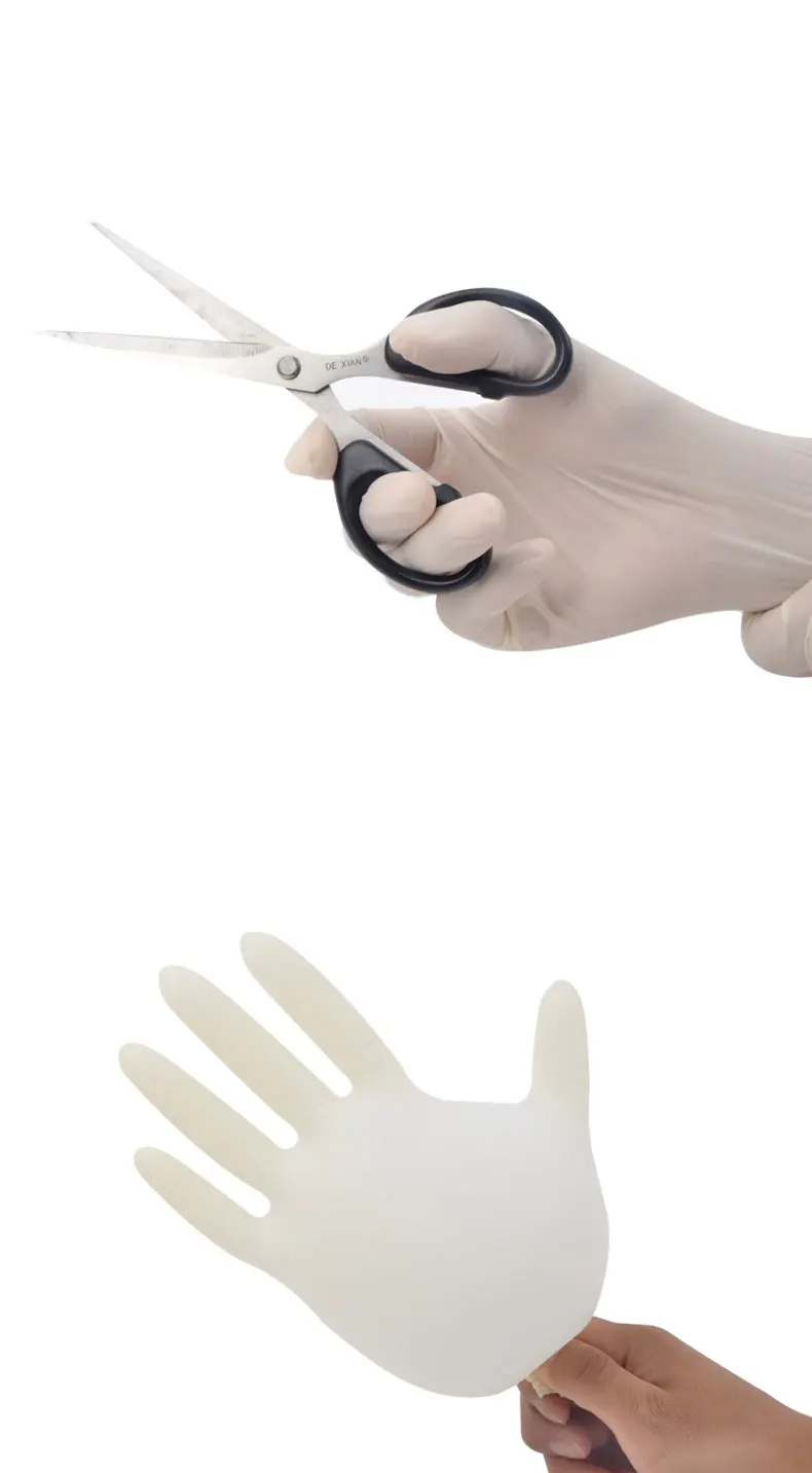 100 Pcs / Lot Disposable gloves Latex rubber housework White plastic glove