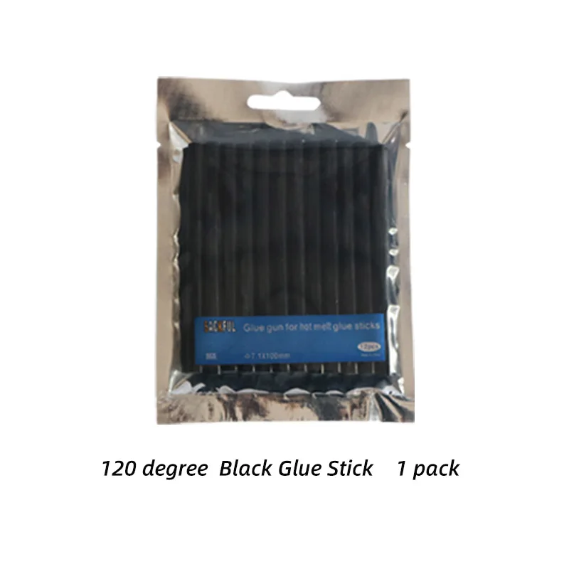 Hot Melt Glue Sticks High Temperature 120 Degree Hair Extension Glue Sticks Black Yellow Brown For 7mm Glue Gun Glue Sticks