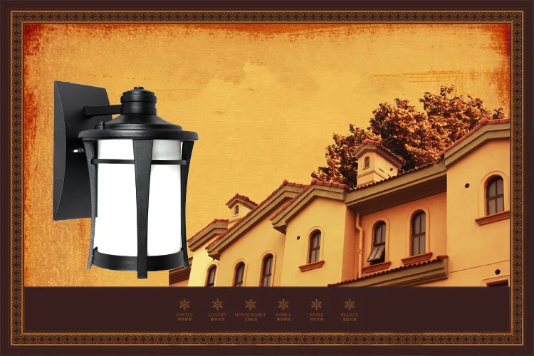 Outdoor waterproof Retro Wall Lamp European Vintage Style kerosene lamp Beside Light for bar coffee shop Led lights