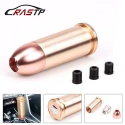 RASTP-Brass Bullet Style Gear Shift Knob for Car SUV Truck Manual Transmission Shifter Lever Shift Knob RS-SFN048