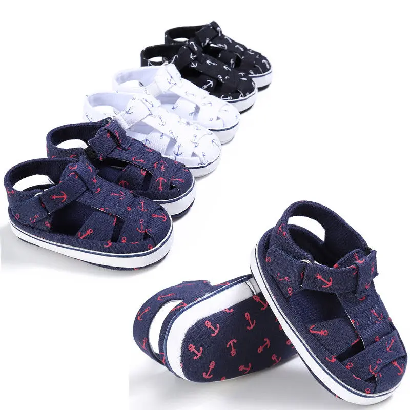 Pudcoco Newborn Baby Boys Shoes Infants Summer Sandals Crib Sole 3 Color 0-18 Months Helen115