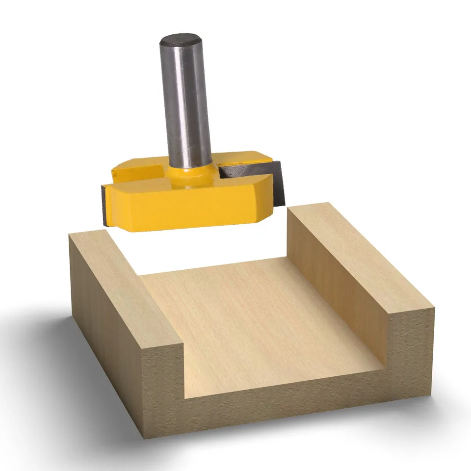 Cleaning Bottom Router Bits with 1/2 Shank,2-3/16 Cutting Diameter for Surface Planing Router Bit