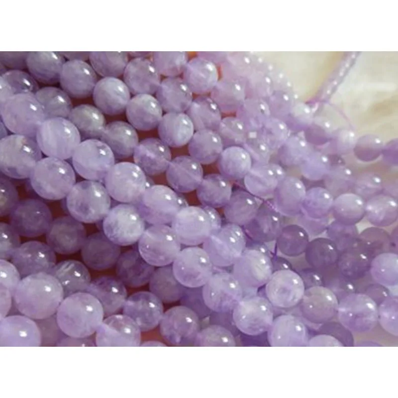 MADALENA SARARA AAAA 4mm/6mm/8mm/10mm/12mm/14mm Genuinel Natural Purple Crystal Beads Strand 18