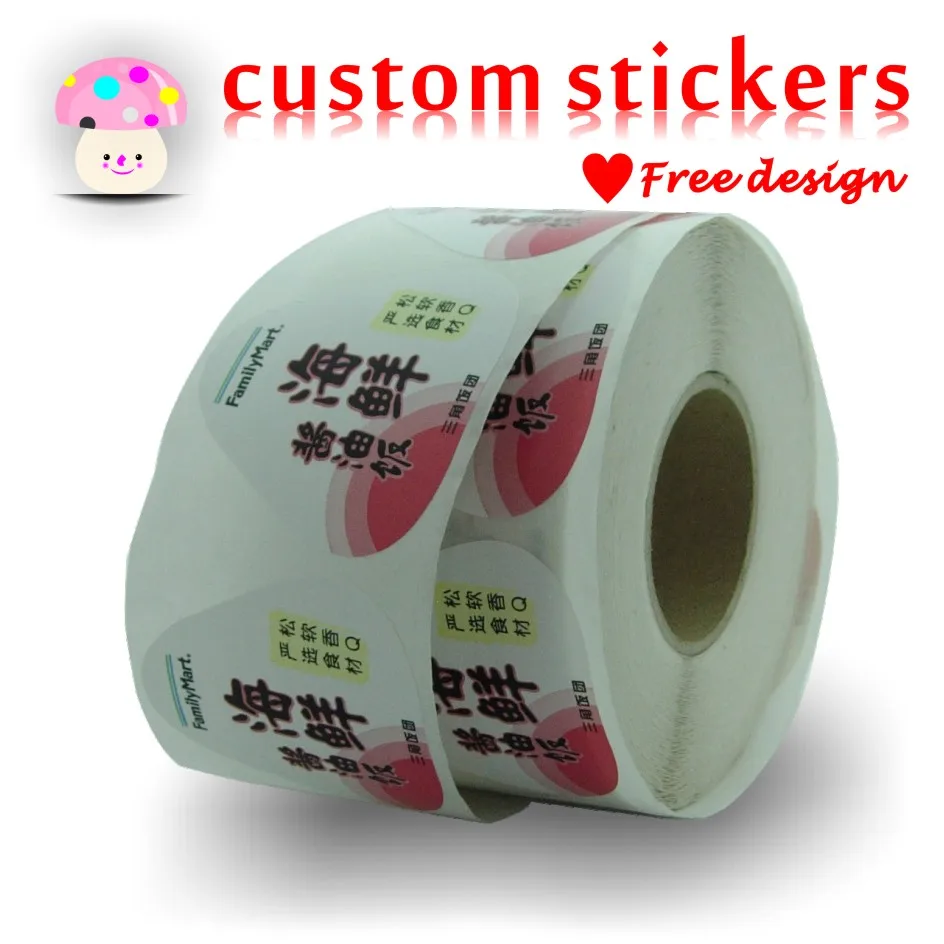 custom stickers / logo plastic PVC Vinyl paper transparent clear adhesive round hologram stationery sticker labels printing