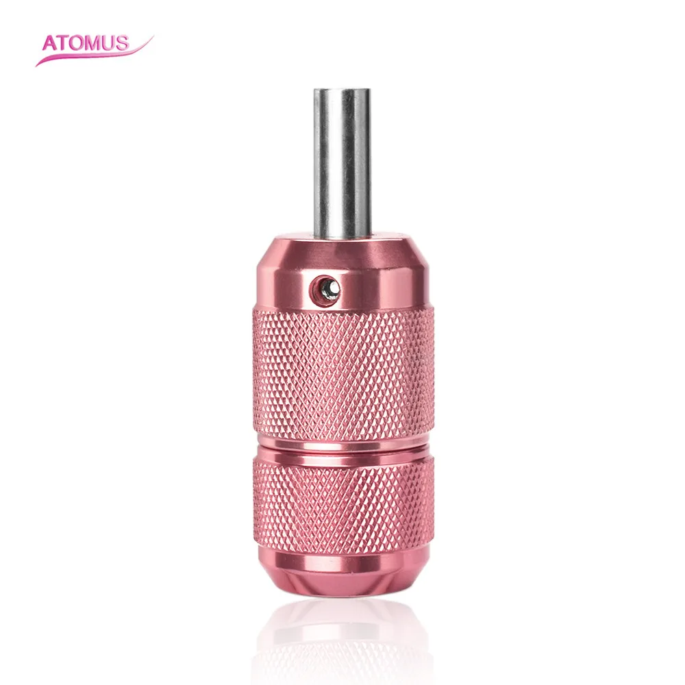 ATOMUS Aluminum Alloy Tattoo Grips Tube with Back Stem Self-locked Tattoo Handle Machine Kit Gun Supplies Accessories