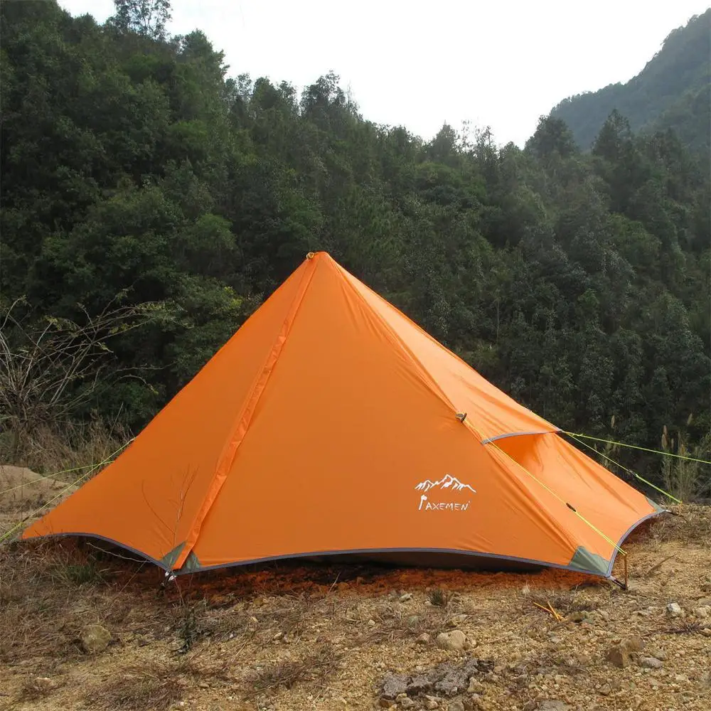 

High Quality Silicon 4 season Ultralight Eisman Original Pyramid Single Rodless Lightweight Mountain Tent Single Suicide