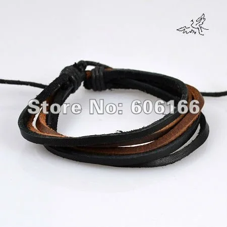 36pc/lot Populer Real Leather  Bracelet Handmade Jewelry Fashion Bracelets