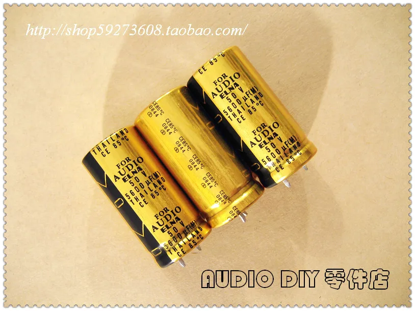 2020 hot sale 2PCS/10PCS ELNA FOR AUDIO (LAO) 5600uF/50V Electrolytic Capacitors for Audio (Origl Box in Thailand) free shipping