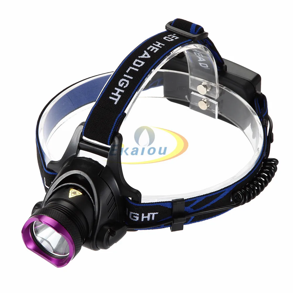 Waterproof LED Headlamps Rechargeable T6 12W Led Headlight  18650 Flashlight Head Lamp Light