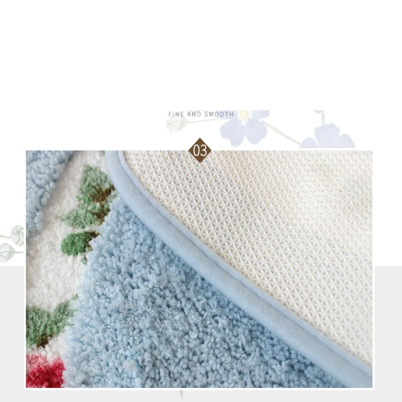 Pastoral Style Bath Mat Multi -Sizes Bathroom Kitchen Carpets Set Anti-Slip Doormat Shower Room Toilet Rugs Floor Area Decor Pad