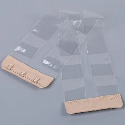 Women Silicone Non Slip Buckle Clear Bra Straps Invisible Transparent Bra Strap Backless Elastic Bra Extender Shoulder Strap