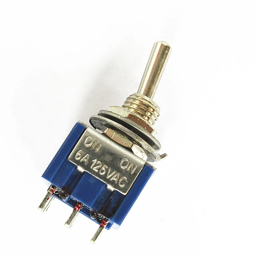 2 pc AC ON-ON SPDT 6 step 2 Position Lever Switch 6A 125 v /3A 250V MTS-202