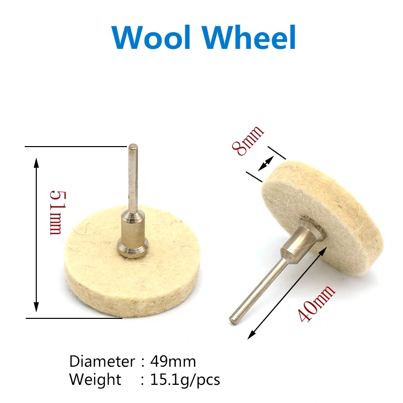 1pcs Polishing Polish Buffing Wheel T Type Grinding Head Cloth Dremel Wheel  Grinder Brush For Rotary Abrasive Tools Accessories