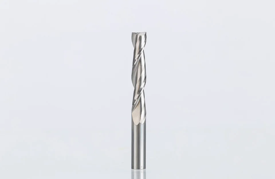 Fresa En Espiral HRC65 De 2 Flautas - Para Aluminio, 6mm, Ideal Para Máquinas CNC Y Grabado